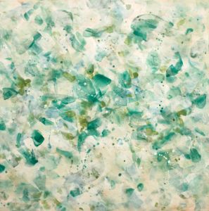 "Drift"    Encaustic on cradled wood 36x36x2